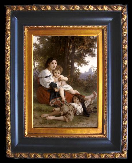 framed  Adolphe William Bouguereau Rest (mk26), Ta059